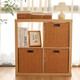 Sorachi lattice cabinet woven storage basket home imitation rattan storage box storage box cabinet clothing sundries organizing storage box camel 27*27*27 foldable