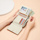 Cnoles Wallet Women 2025 High-End-Sinn für weibliche Münzen Brieftasche Multifunktionskarten-Karten-Tasche Kupplung Tasche Herzfeste Lehrertag Geschenk für Freundin Fantasy Farbe Weiß-Neues praktisches Geburtstagsgeschenk für Frau