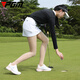 PGM高尔夫服装女装夏季防晒冰丝长袖上衣 防晒透气 冰爽舒适 YF691-黑色【上衣】 M