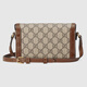 GUCCI Gucci Horsebit 1955 Series Mini Handbag Beige and Ebony One Size