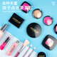 CLCEY children's cosmetics set girl simulated play house dressing table princess makeup box baby's toy box. Ice and snow simulation makeup bag-13 pieces