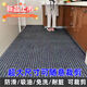 Xuxian kitchen floor mat, entrance door, door mat, dirt-resistant, anti-slip, anti-oil, water-absorbent carpet, bathroom entrance mat, customized, whole black and gray seven stripes, 120*180 cm, new anti-slip floor mat