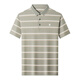 Mengtejiao Herren Sommer Kurzärärmelte Mulberry Seiden-Revers-T-Shirt mit mittleren und älteren Geschäften Casual Top Polo Shirt A826-Green M 165 [Empfohlen 100-115jin [Jin entspricht 0,5 kg]]