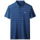 Mengtejiao Mulberry Silk Camiseta de manga corta en negocios de mediana edad y hielo casual. Solapas de seda sin planchar la camisa de media manga de polo anti-río A829-rojo M 165/adecuado para 100-115Jin [Jin equivale a 0.5 kg]