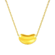 Fat Donglai's same style Acacia 18K gold necklace gold women's 999 gold 18K gold clavicle chain Gold Acacia pendant + 18K gold necklace 0.53g