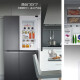 Refrigerador de puerta doble LG 655L, control de temperatura inteligente, conversión de frecuencia lineal de cortina de viento multidimensional, Manhattan Midnight S651MC38