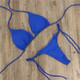 New European and American bikini solid color three-point sexy swimsuit for women split adjustable straps Black (with chest pad) XL