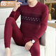 Modal 2024 Neue Herbst- und Winter-Herren-Herbstkleidung und Herbsthosen, Set Cotton Unterwäsche Set mit mittleren und älteren Herrenhemden und Hemdhosen W826 xxl ca.