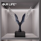Olaijia creative light luxury high-end ornaments Dapeng spreads its wings art soft decoration modern simple living room office wine cabinet decoration YZ Dapeng spreads its wings ornaments 22*9*30cm