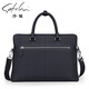 Sachi Satchi Handbag Men's Mencase Mencase Great Le cuir en cuir authentique Sac d'épaule pour le cuir horizontal Sac d'affaires simple.