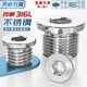 Tianzhuo Hardware 316L stainless steel with side pipe plug inner hexagonal flange oil plug bulk head G1 points 2 points 4 points 6 points 1 inch 2 M12*1.5 316L stainless steel