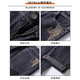 
Charlotte Jeans Men's 2025 New Autumn Trendy Brand Embroidery Cone Loose Straight Spring and Autumn Pants Casual Men's 806 Gray 33