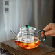 Gaoming glass teapot tea water separation teapot electric ceramic stove open flame heating high borosilicate glass thickened teapot jade teapot single pot 750ml comes with a teapot rope