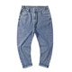 BSTB Plus Fett Plus-Size Weit-Bein-Neun-Punkte-Jeans für die Frühlings- und Herbst-Trendy Fat Man Dick-Bein-Dachhose für Männer und Fall gerade Hosen 9904 Hellblau gerade Hosen 2890-100jin [Jin gleich 0,5 kg]) s
