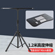 Chulinse computer lift table bracket standing high table outdoor live broadcast table portable foldable standing office workbench tray + mobile phone cantilever bracket