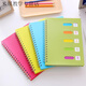 
Notebook with classification label A5 coil book color spiral book thickened rollover PP office classification A5 medium size 14cm*21cm red 687