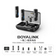 BOYA BOYALINK wireless lavalier microphone one-to-two Little Bee mobile phone live broadcast short video recording noise reduction microphone Boya LINK small black box Apple universal link2 with warehouse one-to-two