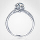 AVHE platinum ring micro-set twisted arm diamond ring laboratory-grown diamond 1 carat custom wedding gift Chinese Valentine's Day jewelry 1 carat D color cultured diamond-platinum ring