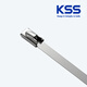 Los lazos de cable de acero inoxidable KSS con baja temperatura y resistencia al frío 304/316 se puede seleccionar material de los lazos de cable importados UL BCT-838 (4.6*838 mm) 50 tiras/paquete
