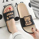 Jinbingheng Slipper Frauen neue süße Cartoon Freizeitheim komfortable Sandalen Sommer Home Vielseitige Anti-Rutsch-Sandalen niedlicher Milch Teebär 36-37 [Geeignet für Größen 35-36] Cartoon nied