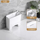 Fenglanqing household ceramic mop pool size narrow length 20cm mop pool balcony bathroom high-foot mop basin mop pool L35 (length 35 width 29 height 40)