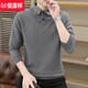 Hengyuanxiang Camisa falsa de dos piezas Ségulo de cuello más vellón engrosado Camisa de base de tejido de punto de punto