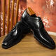 Bakok Brock Crock Leather Shoe для мужчин Высококачественный верхний слой коровьего коровьего бизнеса Формальное одеяло свадебное костюм.