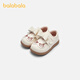 Balabala Baby Princess Shoes Girls' Shoes Anti-Slip Baby Shoes 2025 Spring and Autumn New Shoes Cute Bear Cute Off-White 10301 Size 26 (Foot Length 15.4-16/Inner Length 16.9)