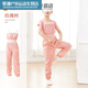 Sweaty clothing for female dancers, children's body pants overalls, warm-up pants, practice pants, ballet jumpsuit, foggy blue without pink short-sleeved bottoming, 120 110, size 130, height-120CM