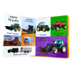 First 100 小开本12345册 Words单词·Animals动物·Trucks车辆·Numbers数字·Farm农场 趣味纸板翻翻书 英文原版 纸板书 1-5岁 Trucks 车辆