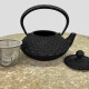 
Iron Cast Iron Tea imported from Japan, black big ash pattern teapot brewed tea 0.35L-12041 Black 0.35L