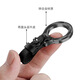Yudi Yuqi Bixiang Qingfu Car Key Chain Men's Car Lonyard simple Chain Key Chain Anti-Lost Key Rope Rope Cow Bright Silver Backle-Black