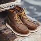 Maden 875 Botas de trabajo Botas de invierno Retro American Toe Toe Toe Toe Withide High-Top Have Crazy Horse Leather Boots Martin Boots Boots Beeswax Color #Size es demasiado grande, se puede disparar un tamaño más pequeño 42 (260 mm)