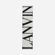 Lanvin (LANVIN) classic black and white cashmere LOGO scarf cashmere thickened and warm black/white
