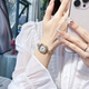 
Julius watch women's high-end light luxury gold watch niche temperament women's watch waterproof quartz women's watch for girlfriend 1517 cold silver watch