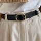 Cartelo Femme pour la ceinture coréenne de style coréen jupe décorative et pantalon décontracté simple épingle polyvalente boucle noire d'anniversaire 520 cadeau