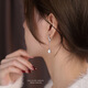 Ruilita Silver Earrings Earrings Women's Flower Tassel Anti-falling Earrings New Fashion Versatile Light Luxurious High-end Earrings A Pair of Flower Tassel Earrings