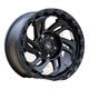 Xnxr Scorpion Offroad 18-Zoll-Tank 400 Räder 300 Ranger Palazzo Tantra LC250 Harvard H9 Cannon FJ FJ Fierce Horse A723 Sub-Black-Mahlen aus dem unterschwarzen roten Banner 18-Zoll 8.5j