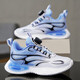 Hongxing Children's Shoes for Boys Rotating Buttons Autumn Anti-Slip Wear-resistant Training Shoes Student Shoes Shock Absorbing and Resilience Running Sports Shoes 9903 Tianlan Single Net 32