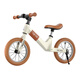 Feige Kinderbalchen Bike Schiebebotbike 2-3-6 Jahre alt ohne Fußpedal Zweiradfahrrad Fahrrad aufblasbares Rad 16-Zoll [Milch weiß] Magnesiumlegierung aufblasbares Rad