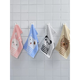 Jie Liya (grace) cartoon cotton children's towel household pure cotton absorbs water and does not shed lint, small face towel for men and women, pink 1 blue 1 white 1 meter 1 pure cotton 4 pack