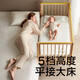 
babycare baby cot mobile solid wood crib splicing large bed multifunctional crib newborn sleeping and spine protection [Monco Pro+4D air mattress]