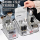 Wei cosmetics storage box desktop dressing table lipstick skin care products high-end acrylic brush large capacity storage rack combination + bow 3 grid + 4 grid
