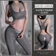 Pantalon de requin pour femmes portant une taille haute, le ventre et le levage de la hanche et la hanche 2024 Nouveaux leggons noirs Pantalons de yoga 6196 Black [Pantalon de yoga exposé à la hanche] Toute taille
