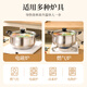 Yiyipai is suitable for household double-eared soup pot, thickened 316 stainless steel milk pot, porridge pot, small cooking pot, steaming pot, double bottom 316 antibacterial steel 26cm
