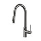 Oullin cocina inducción giratoria Pull-Pull Faucet inteligente Temolina telescópica de lavado para lavado especial para el calor y fría 9903 9903G GRER GRIS INFRARED + PULLE PULL DE INDUCCIÓN FAUCE