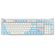 
Logitech K865 mechanical keyboard (K845 upgraded model) wireless Bluetooth keyboard Business office Games e-sports switching 104 key full size gaming keyboard K865 Sky Blue Rabbit (wireless Bluetooth model)