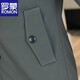 ROMON windbreaker jacket men's mid-length spring and autumn thin British style khaki casual single-breasted coat for young and middle-aged men khaki spring and autumn single 175 recommended weight 125-140Jin Jin equals 0.5 kg XL