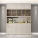 Salon liutangju avec une grande capacité, simple armoire de cuisine ménage à manger armoire de rangement de rangement de rangement de rangement, champagne en couleur de salle à manger longueur 140 high 200 porte-à-porte