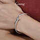 GsunG platinum bracelet for women new model PT950 nail bracelet with opening personality and fashionable platinum bracelet for men and couples. PT950 bracelet is about 30 grams. Pre-order